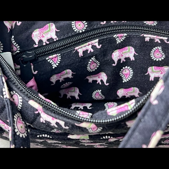 Vera Bradley Pink Elephants Small Purse - Picture 8 of 10